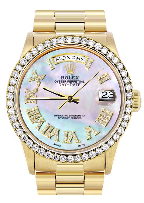 rolex day-date diamond bezel price